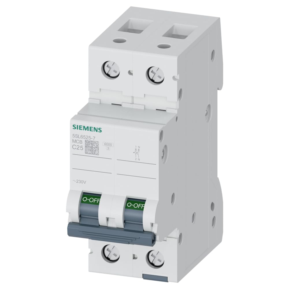 Siemens Interruptor Magnetotérmico 5SL6525-7 1P+N 25A Curva C 6kA