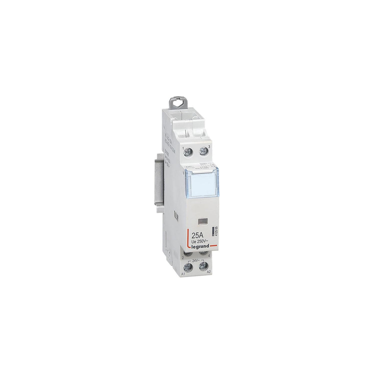 Legrand 412505 Contactor de potencia CX³ bobina 24V~ sin control manual - 2P 250V~ - 25A - contacto 2F - 1 módulo
