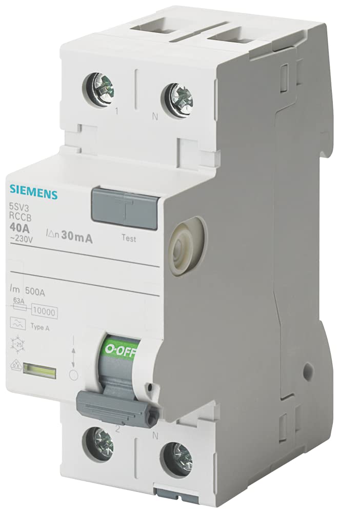 Siemens Interruptor Diferencial 5SV3314-6 2P 40A 30mA Clase A