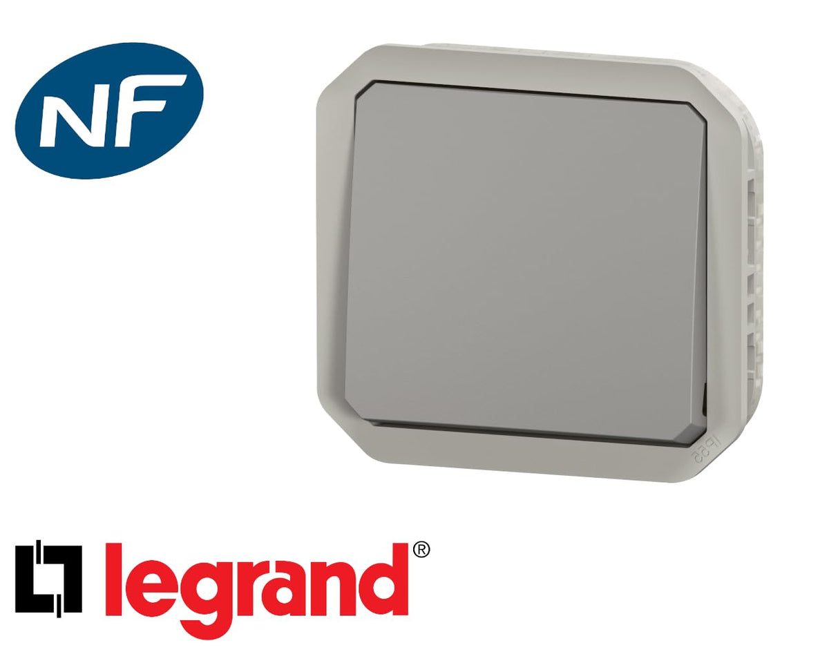 Legrand 069511L CONMUTADOR Plexo New 10AX, (SL), IP 55