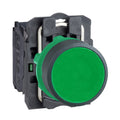 Schneider Electric XB5AA31 Harmony XB5 Green Pushbutton, Normally Open (NO)