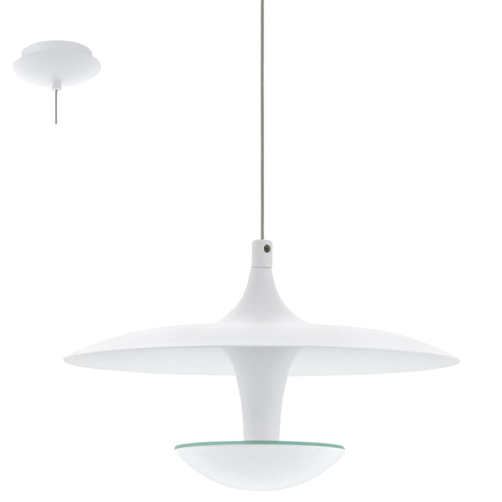 Eglo 97212 Suspension Camborne Acier Blanc E27