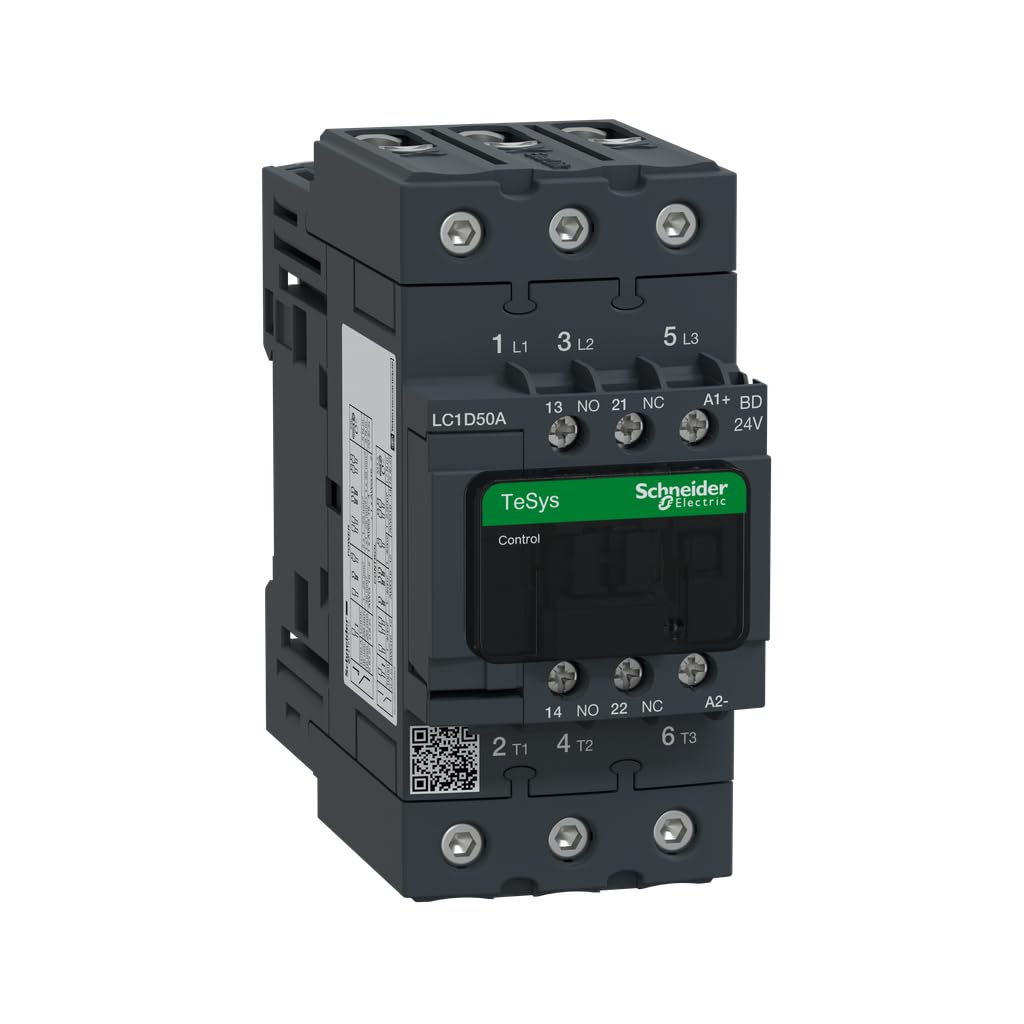 Schneider Electric LC1D50ABD TeSys D Conector, 3P AC-3, <=440 V 50A, Bobina 24 V CD