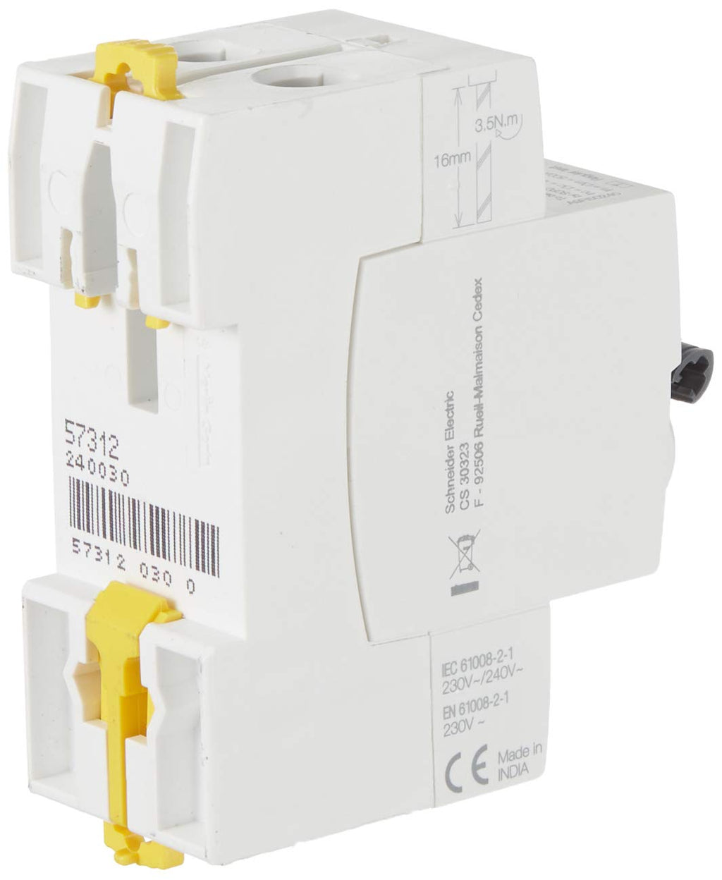 Schneider A9R50240 iidk 2P 40 A 30 mAh AC RCCB disyuntor Actual Residual, Color Blanco