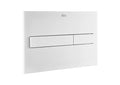 Roca A890188207 Placa de accionamiento PL7 Dual One con descarga dual con acabados Blanco Mate