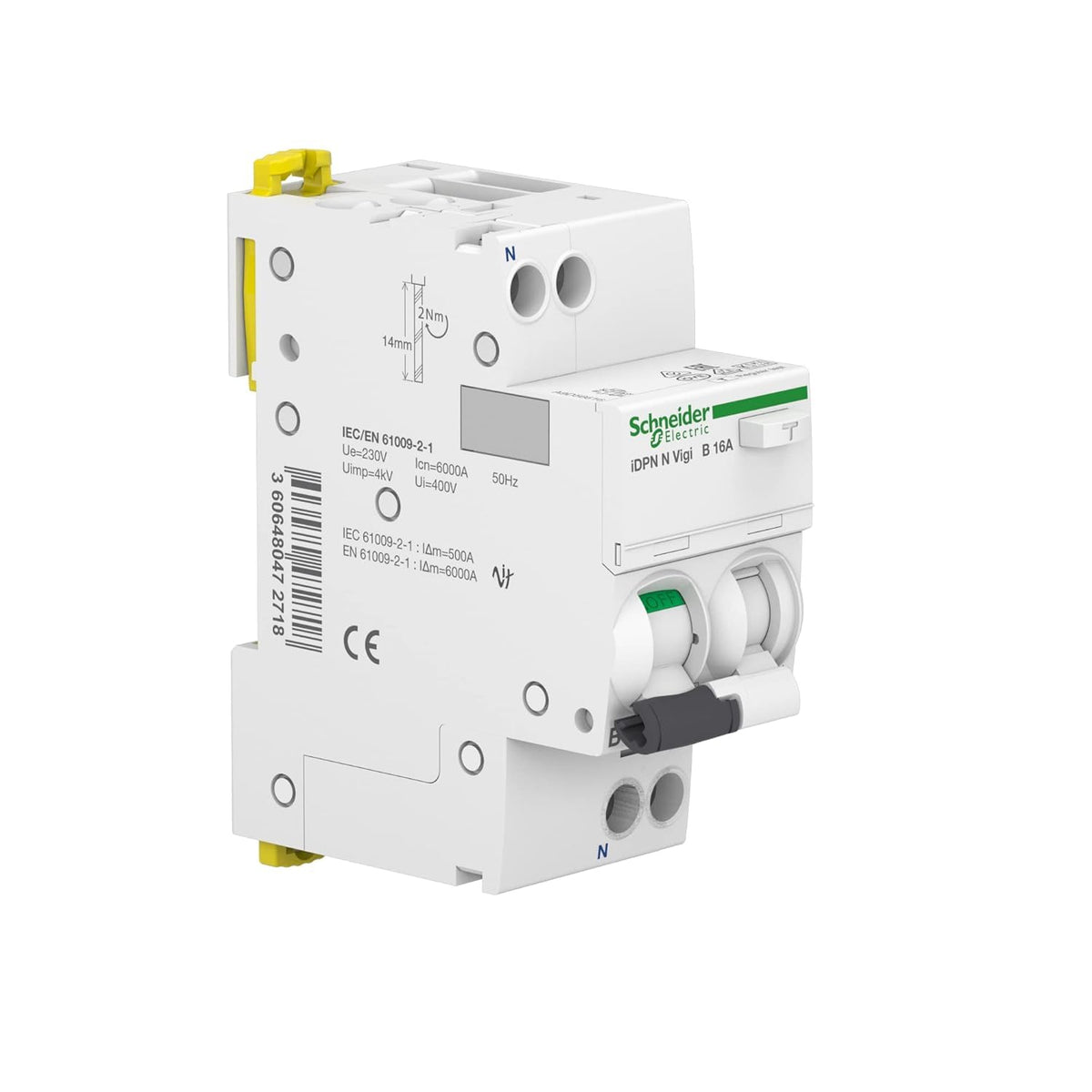 Schneider Electric A9D56616 Interruptor Diferencial iDPN N Vigi - 1P+N - 16A - 30mA clase A