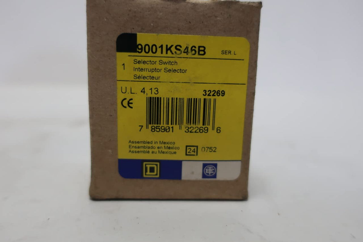 Schneider Electric Square D SQD9001KS46B SQ D 9001KS46B Select SW, Negro