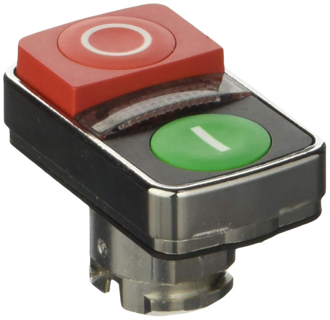 Schneider Electric ZB4BW7L3741 Cabeza de Pulsador de dos Accionad, Ø 22, E, S, IP66, IP69 K