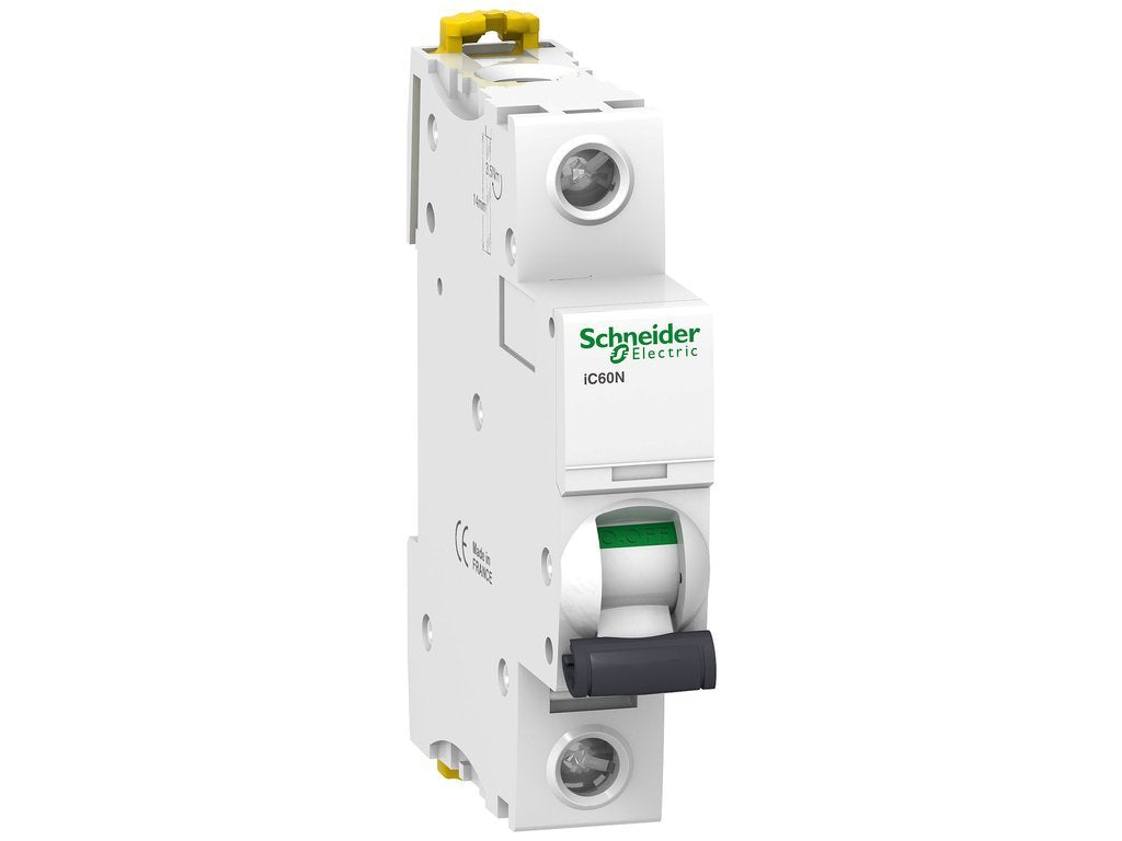 Schneider Electric A9F74101 Interruptor Automático Magnetotérmico iC60N, 1P, 1 A, Curva C, Blanco