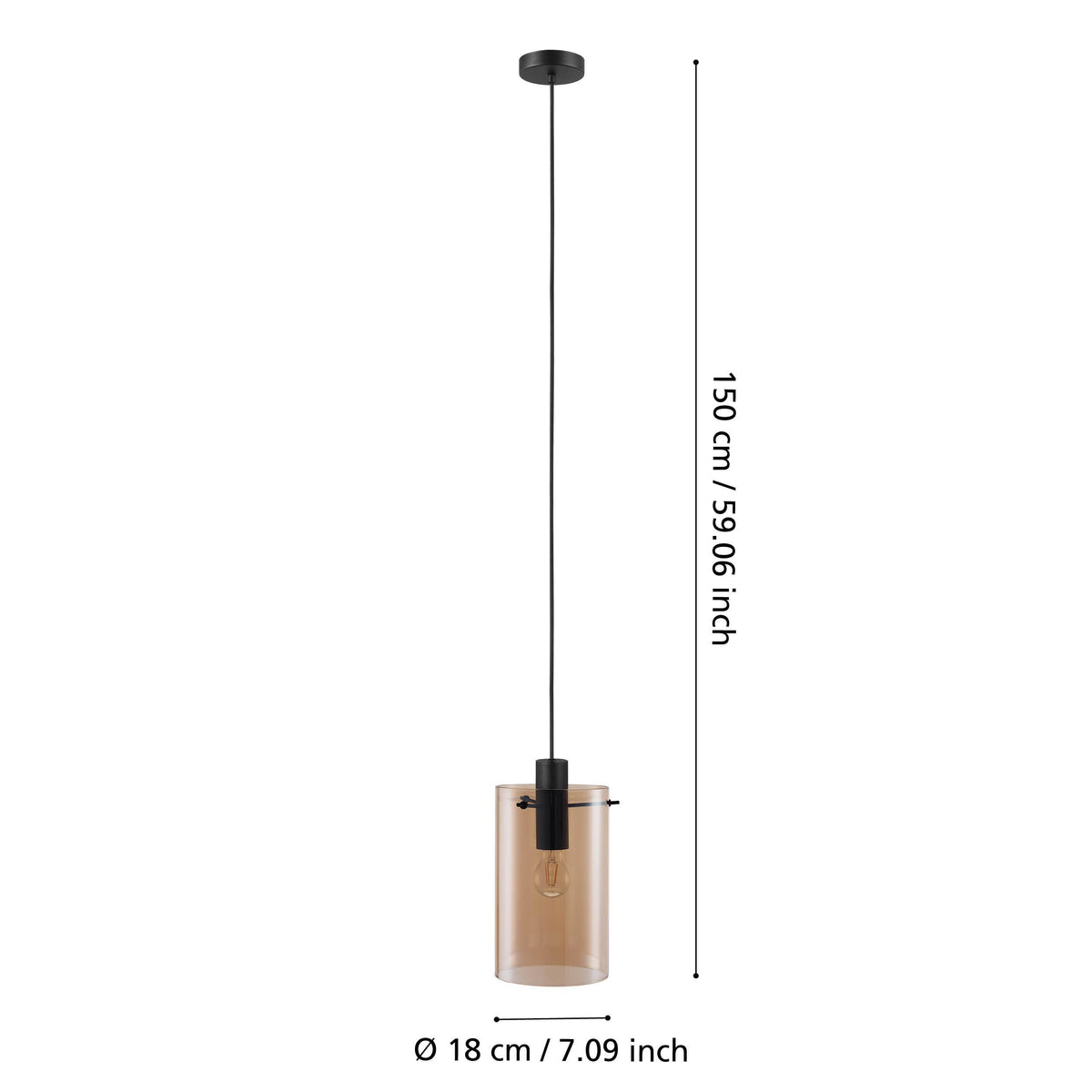 Eglo Polverara 39537 Lámpara de Techo 1x40W E27 IP20