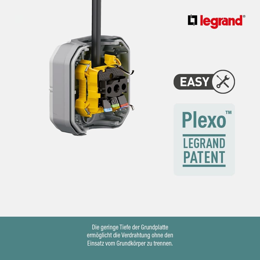 Legrand 069580L Adapter - for Mosaic function - transparent blind - composable