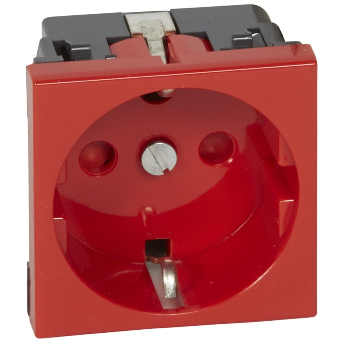 Legrand 077214 Toma de corriente Mo-Base 2P+T 2M Rojo