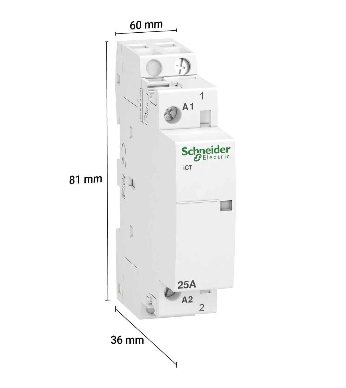Schneider Electric A9C20731 Contactor Modular Ict 25A 1No 230-.240V 50Hz
