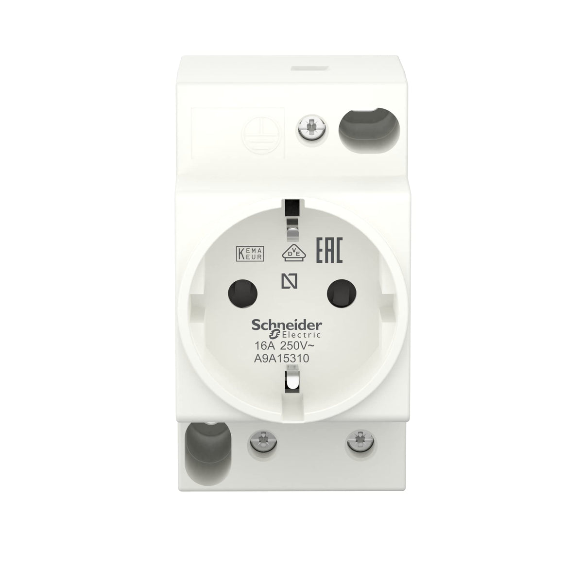 Schneider Electric A9A15310 Toma de Corriente Modular IPC 16 A UE 250 V 2 P T KEMA VDE