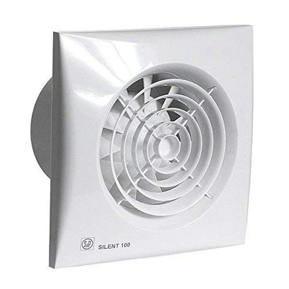 S&P 5210401500 SILENT-100 CRZ Extractores de Baño, 220-240V, 50Hz