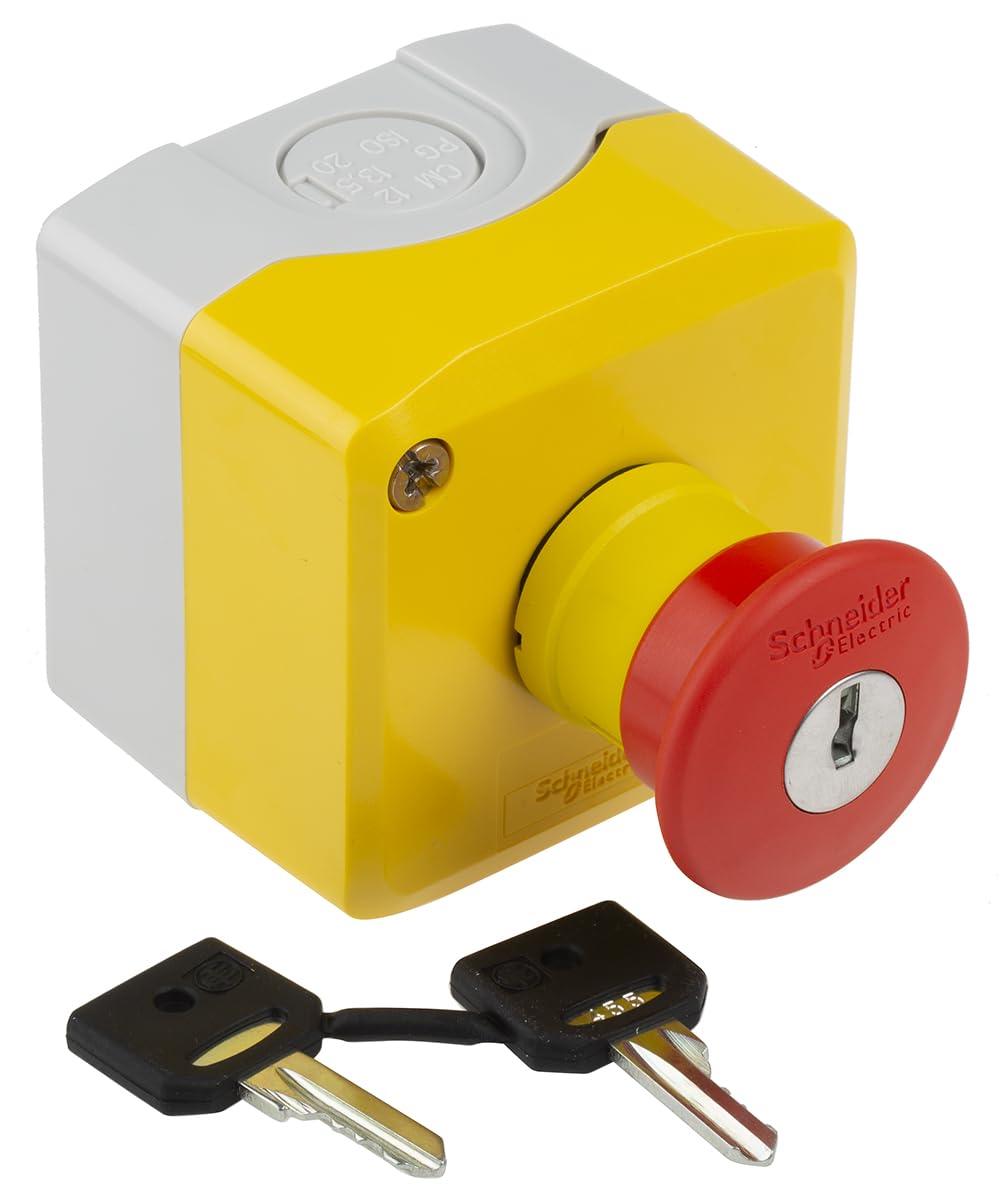 Schneider Electric XALK188E Caja 1 Puls. Emergencia C. Fraudes 1Nc+1