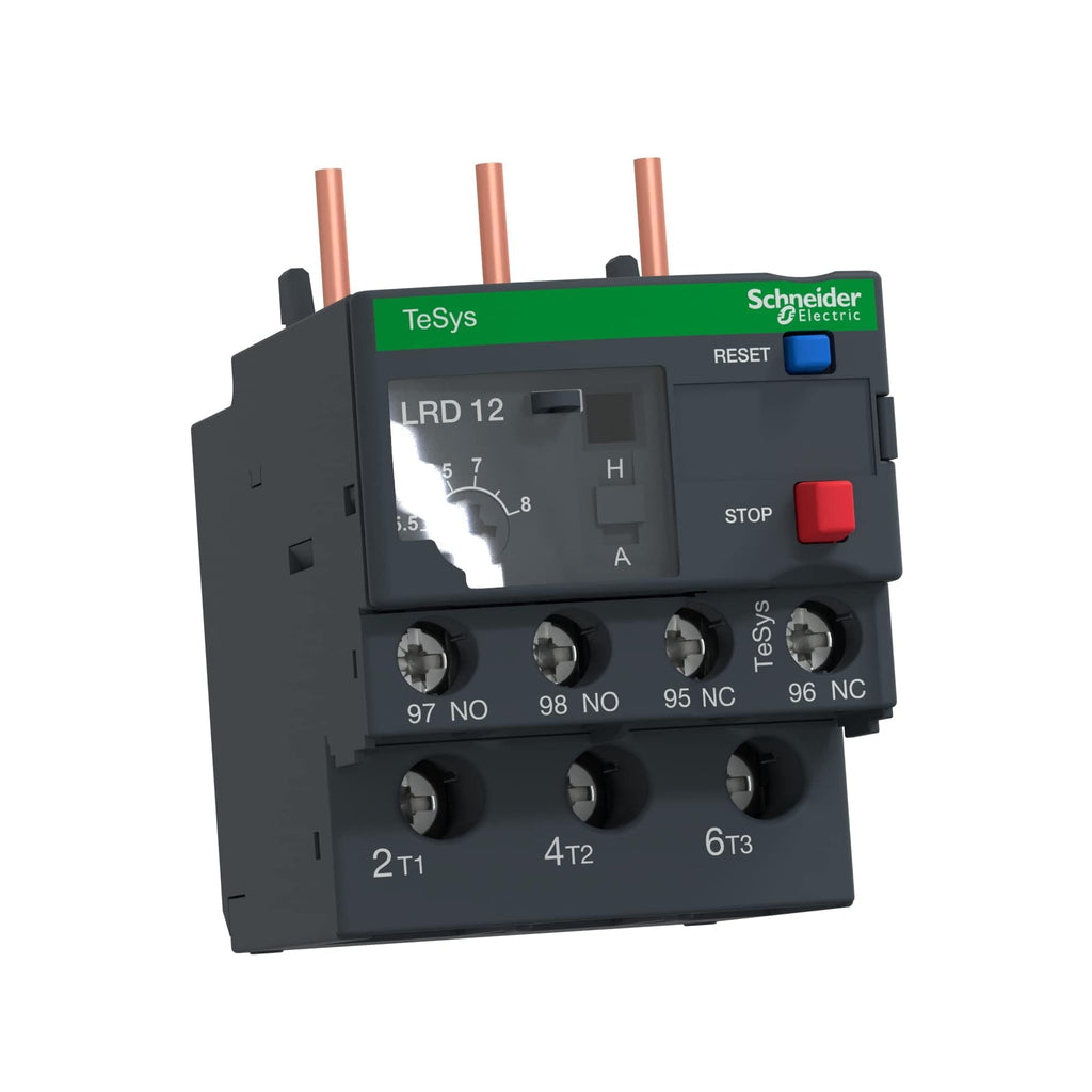 Schneider Electric LRD12 Tesys D Relés de Protección Térmica, 5,5.8 A, Clase 10A