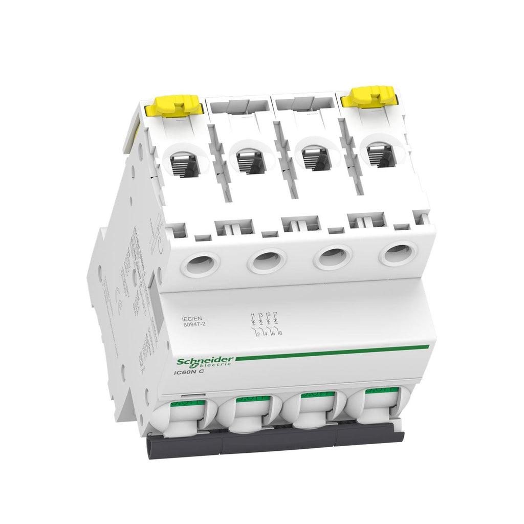Schneider A9F74416 iC60 N, 4P, 16 A C MCB Miniature Circuit Breaker, , 1 unit