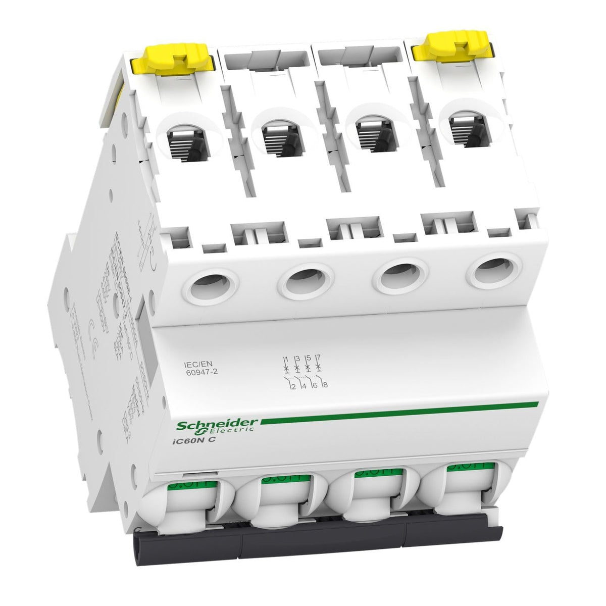 Schneider Electric A9F74420 IC60N Disyuntor, Acti9, Curvatura C, 4P 20A