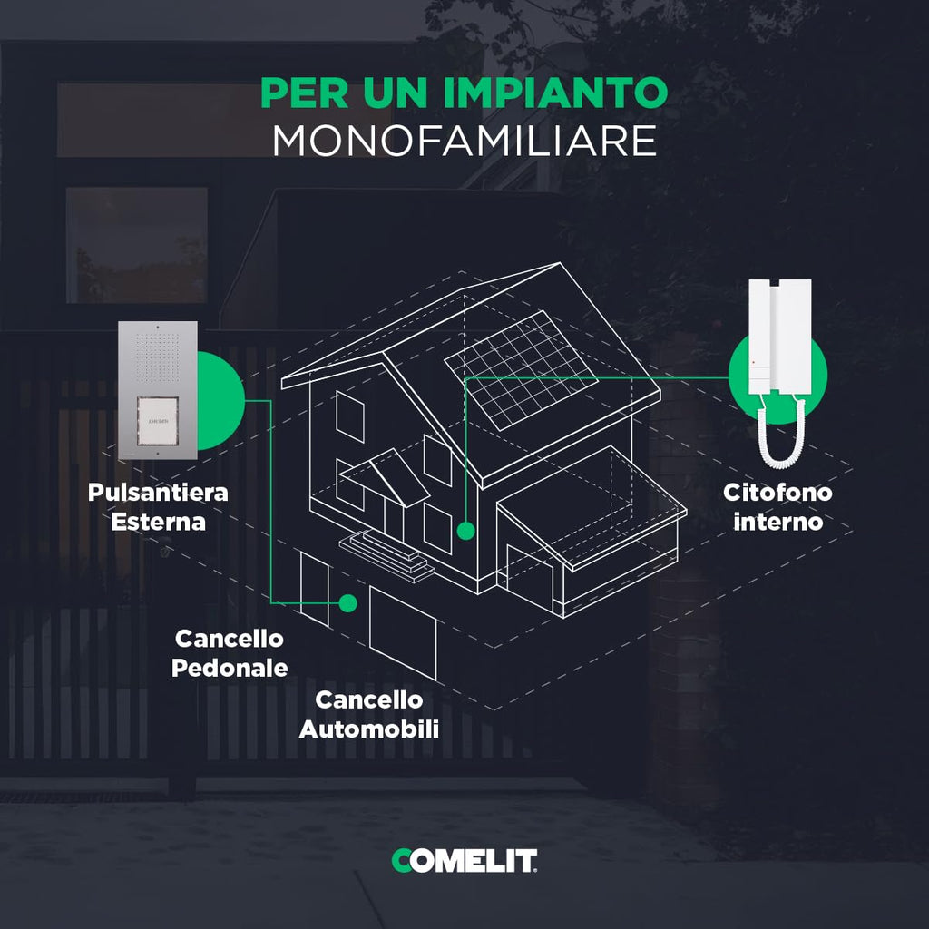 Comelit KCA0061 Kit Audio 2 Hilos Unifamiliar Ciao-Mini Comelit