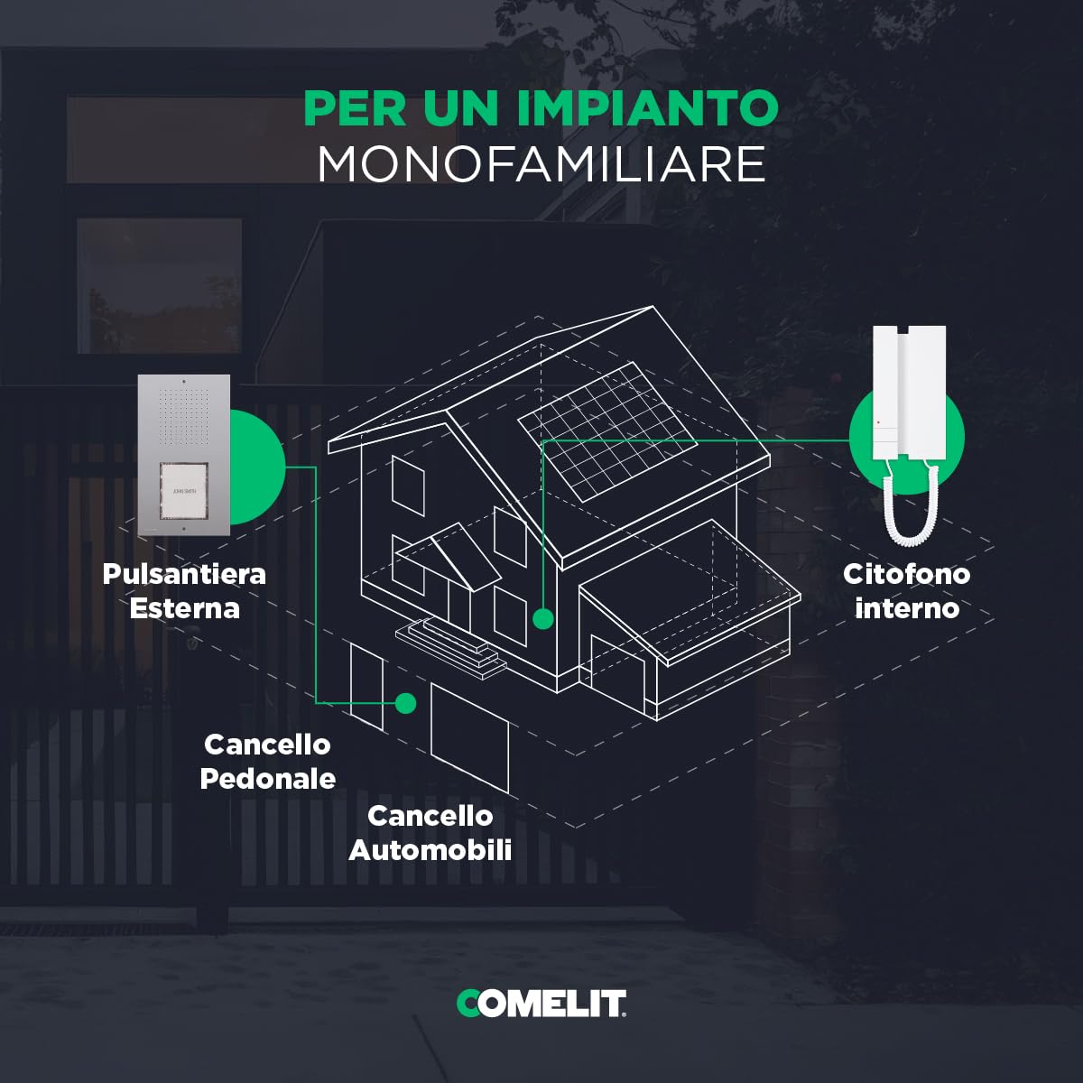 Comelit KCA0061 Kit Audio 2 Hilos Unifamiliar Ciao-Mini Comelit