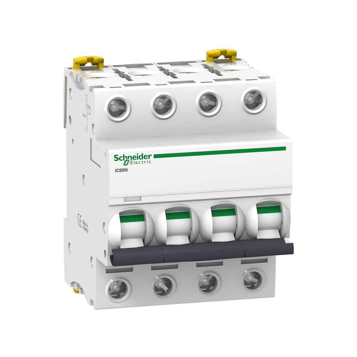 Schneider A9F74416 iC60 N, 4P, 16 A C MCB Miniature Circuit Breaker, , 1 unidad
