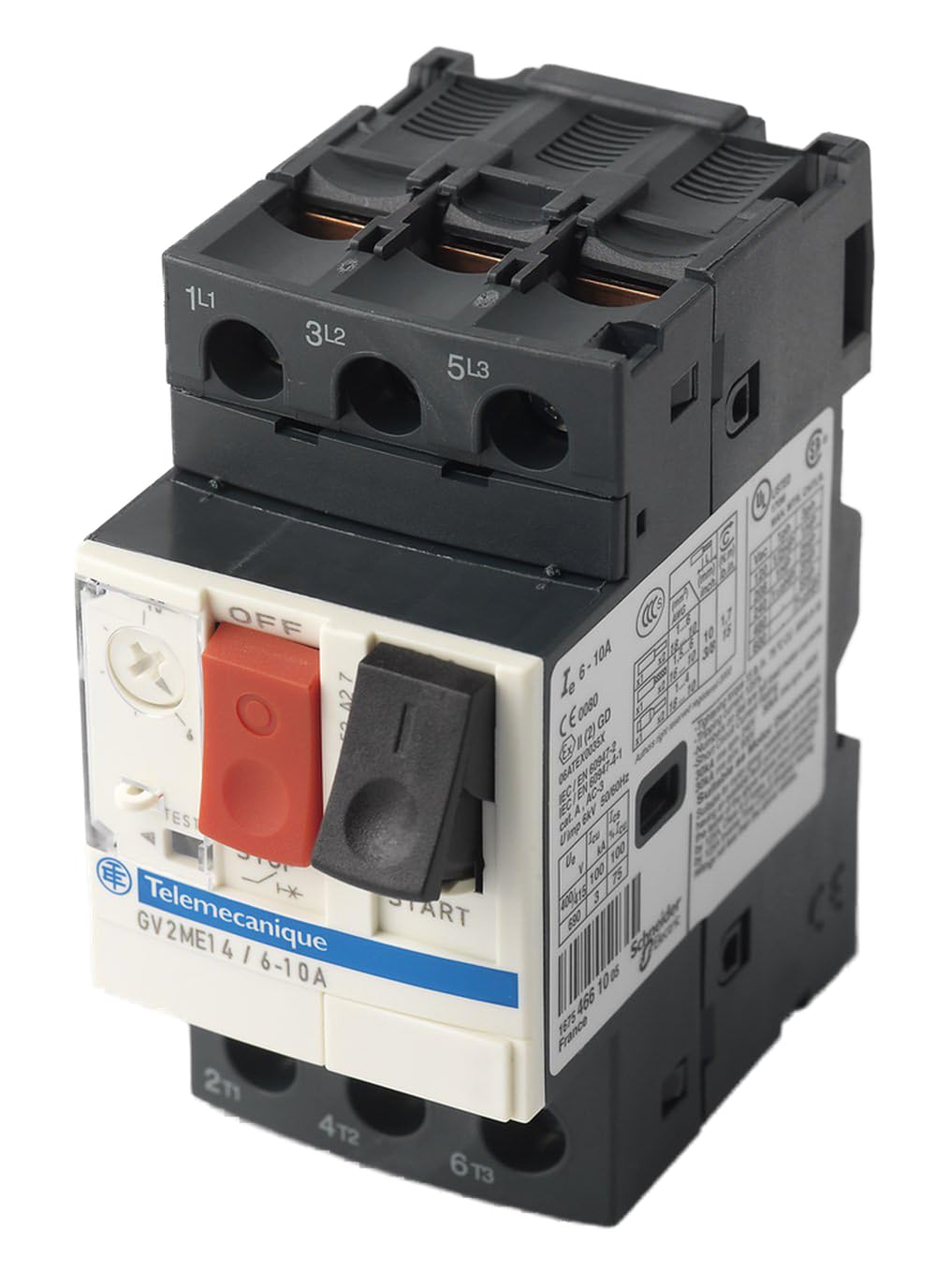 Schneider Electric GV2ME14 TeSys Disyuntor Magnetotérmico 6-10A