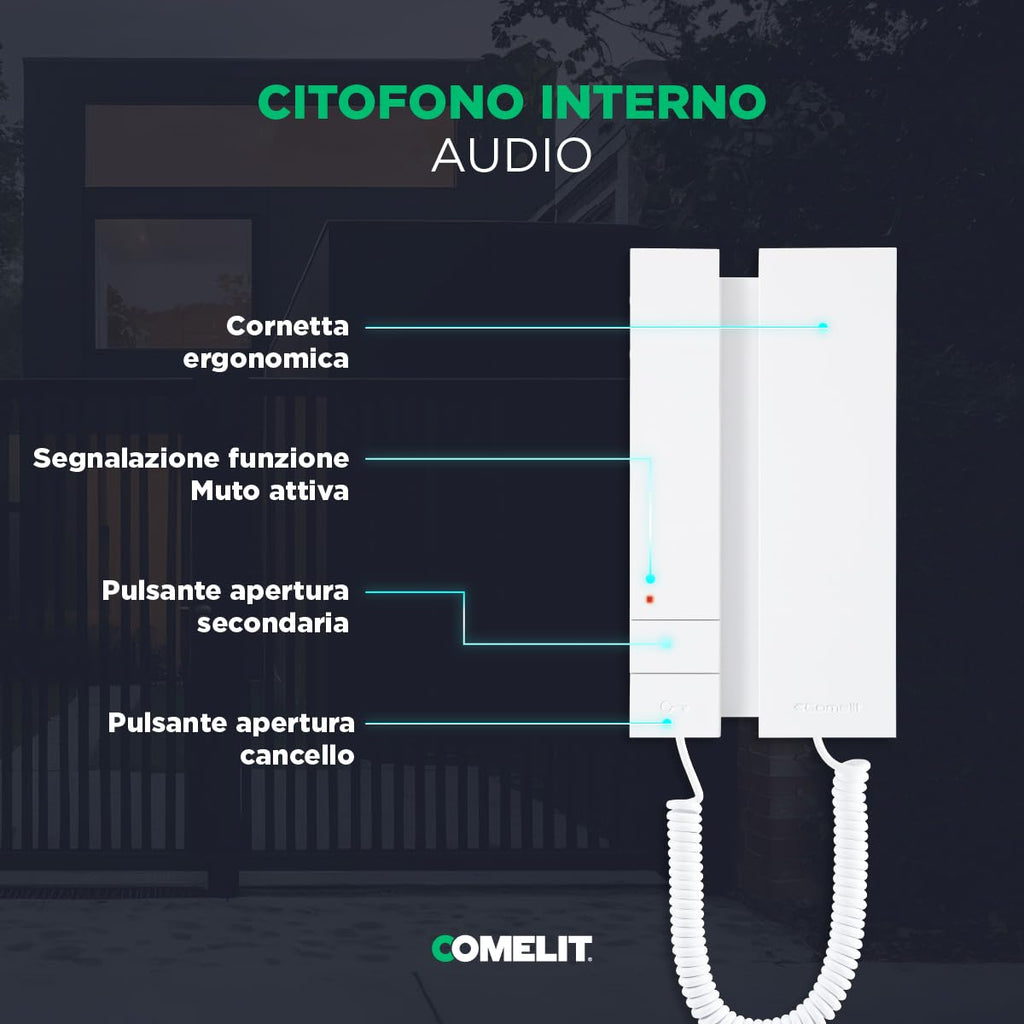 Comelit KCA0061 Kit Audio 2 Hilos Unifamiliar Ciao-Mini Comelit