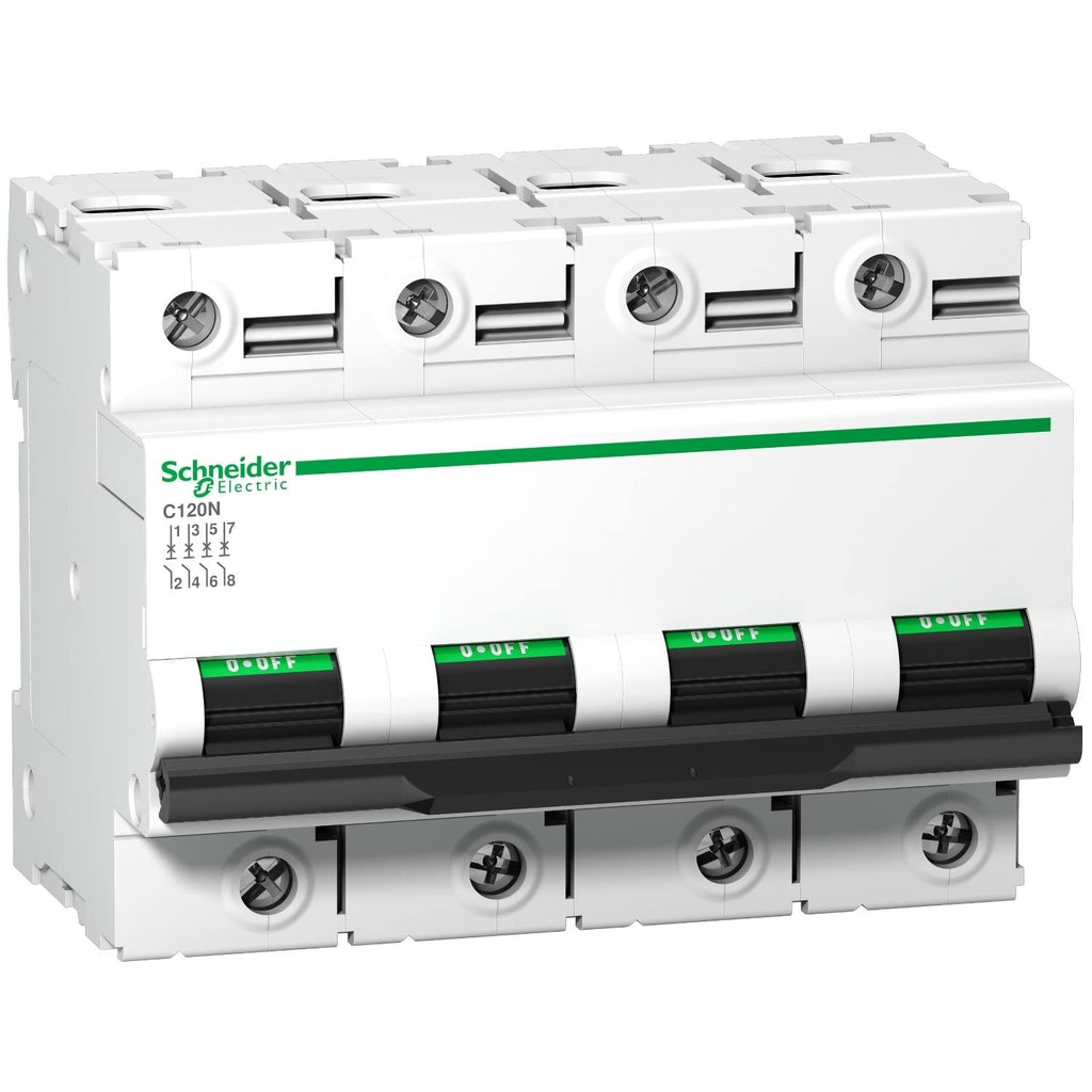 Schneider Electric A9N18374 Disjoncteur magnétothermique 4P 100A Courbe C