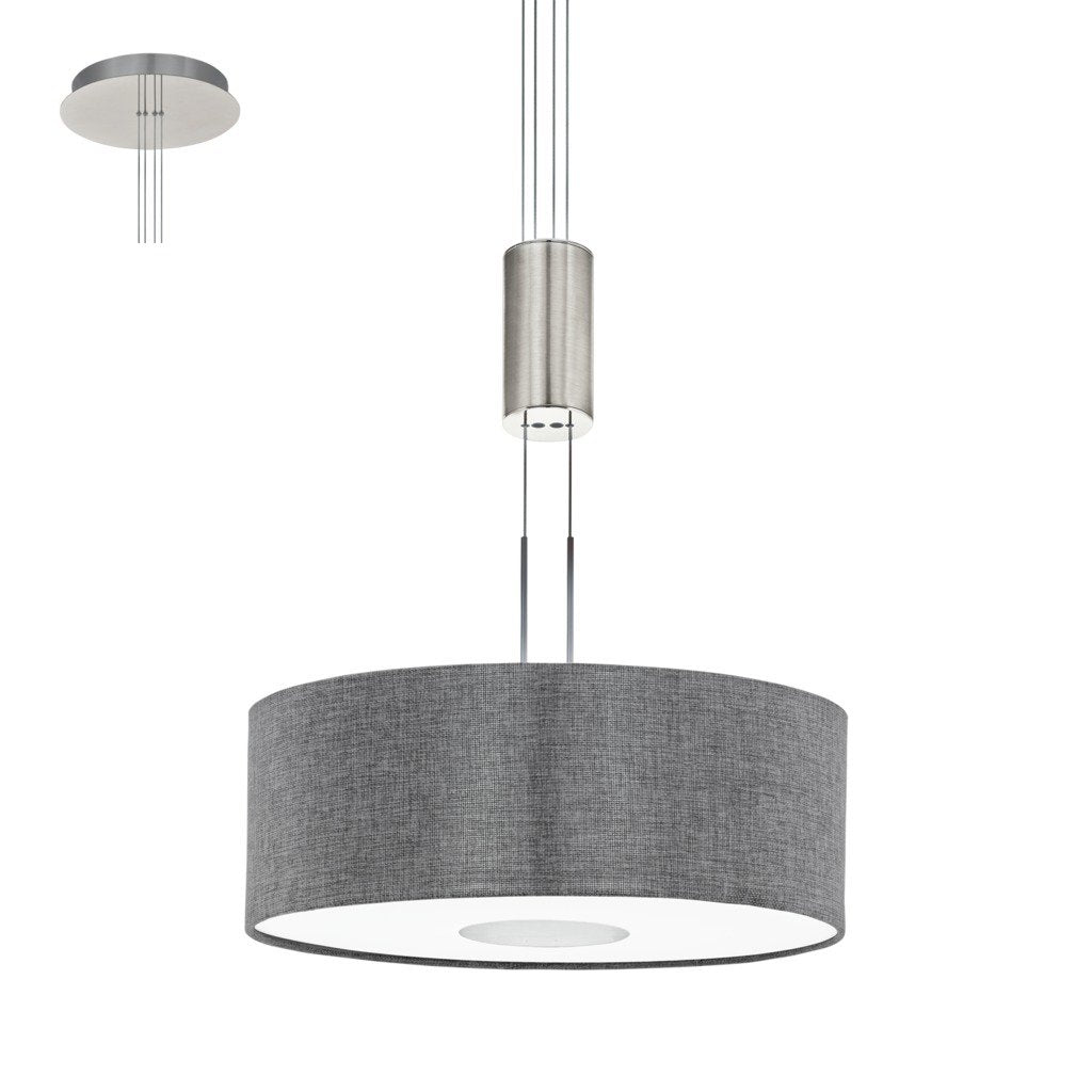 Eglo 95347 Matt Nickel Chrome Ceiling Light