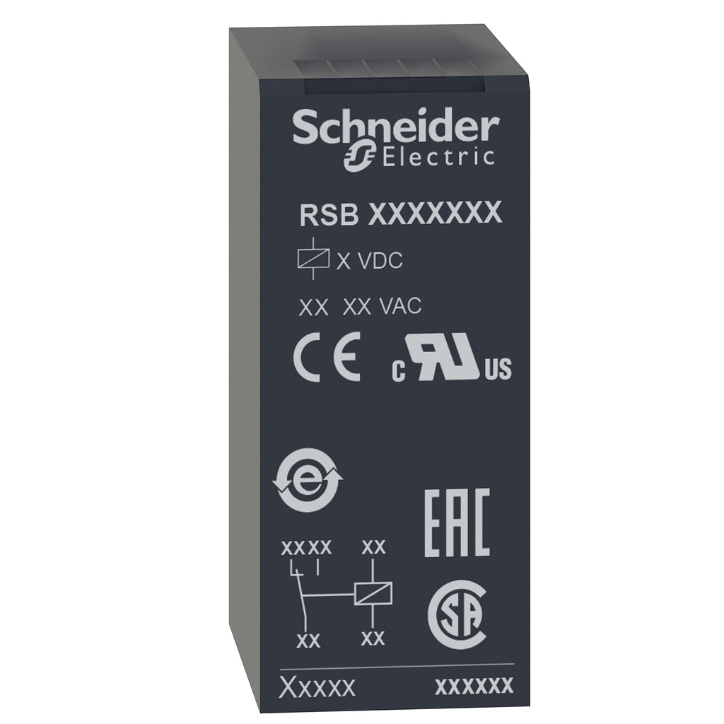 Schneider Electric RSB2A080P7 Relé Interface Enchufable, Zelio RSB, 2 Ac, 230 V Ca