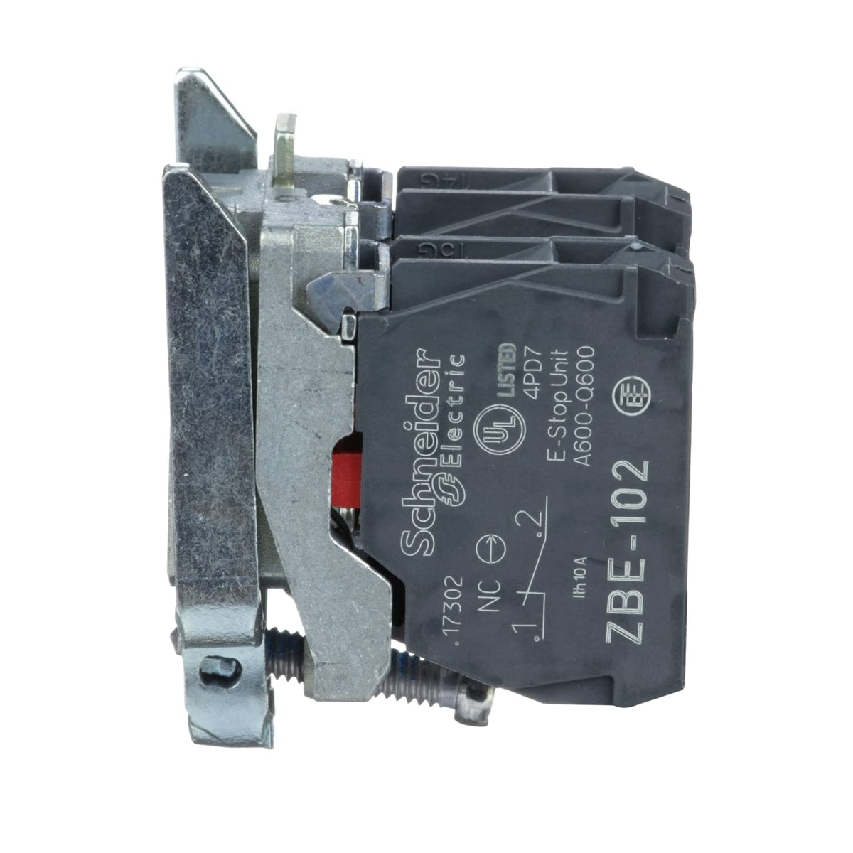 Schneider Electric ZB4BZ104 Pushbutton Body, Ø 22, 2 NC