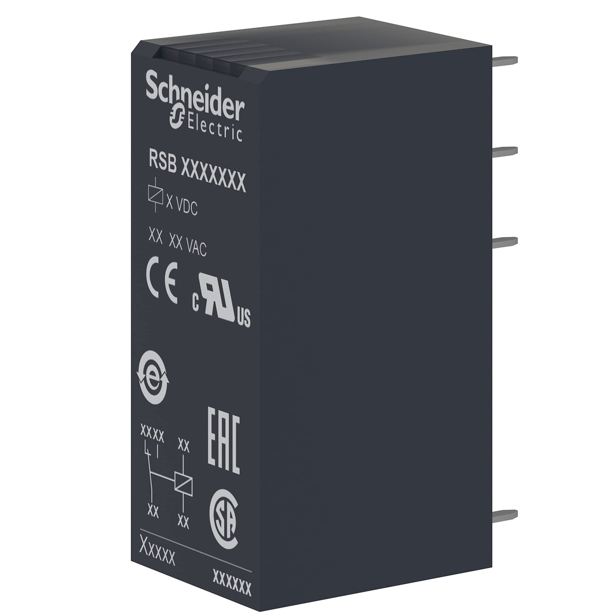 Schneider Electric RSB2A080P7 Relé Interface Enchufable, Zelio RSB, 2 Ac, 230 V Ca
