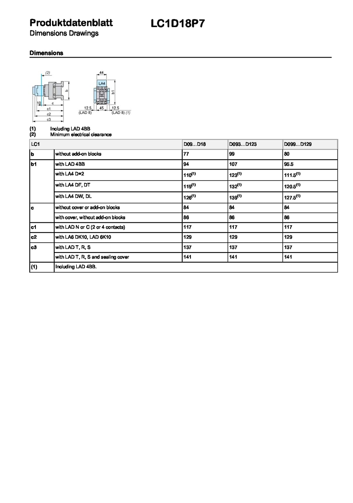 Schneider Electric LC1D18P7 TeSys D Contactor, 3P AC-3, <=440 V 18 A, 230 V AC coil