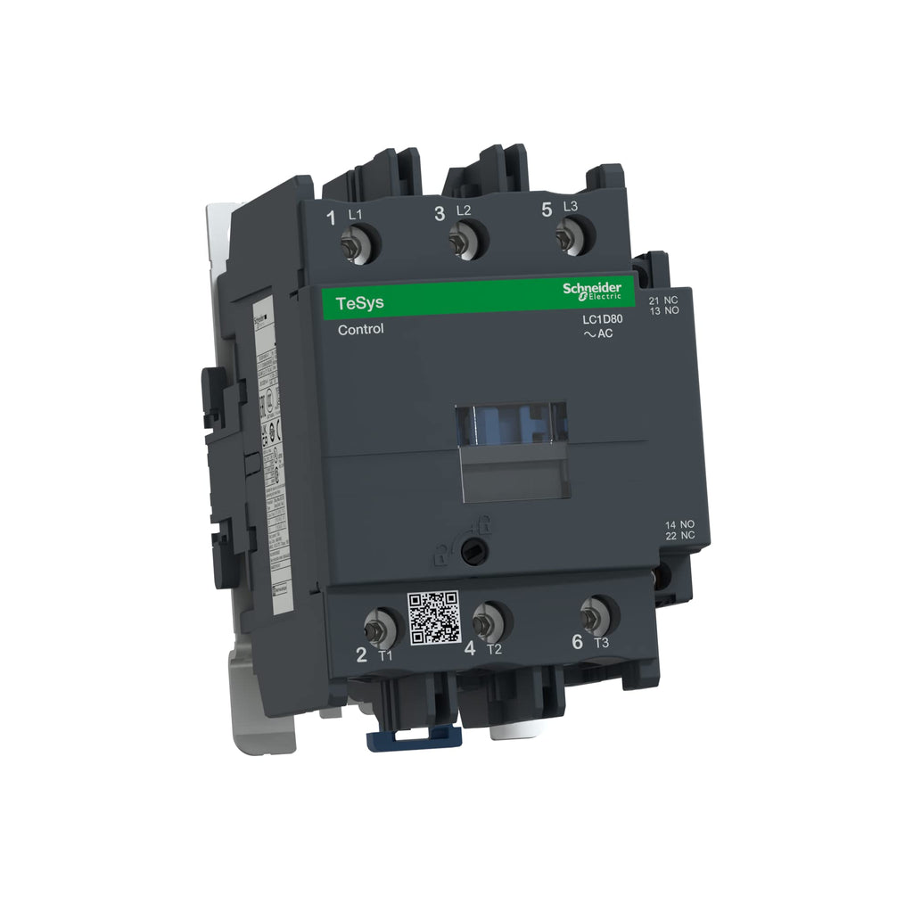 Schneider Electric LC1D80P7 Contactor 80A 1 NO/1 NC 230V 50-60Hz