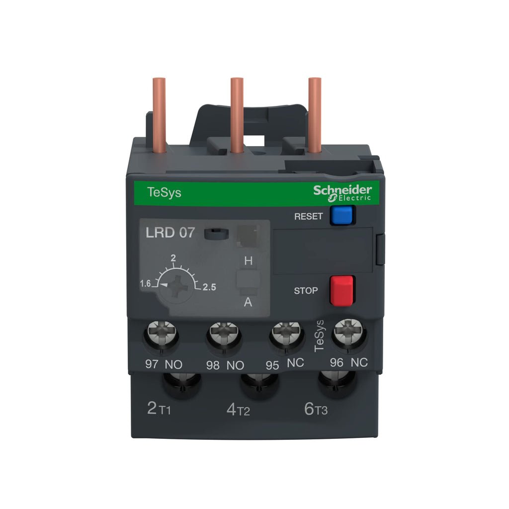 Schneider Electric LRD07 Tesys D Relés de Protección Térmica, 1,6.2,5 A, Clase 10A