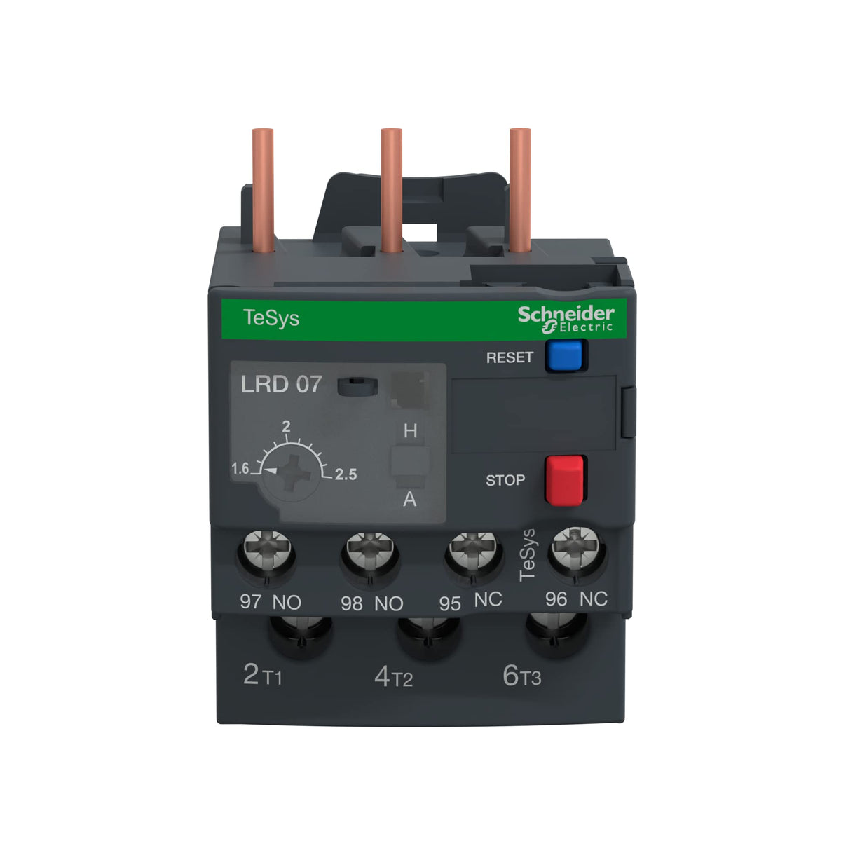 Schneider Electric LRD07 Tesys D Relés de Protección Térmica, 1,6.2,5 A, Clase 10A