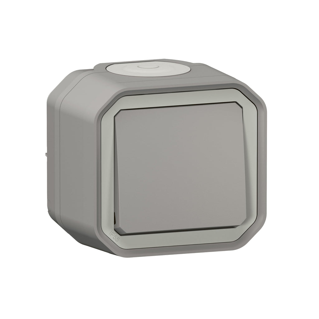 Legrand Conmutador Plexo 069711L superficie gris