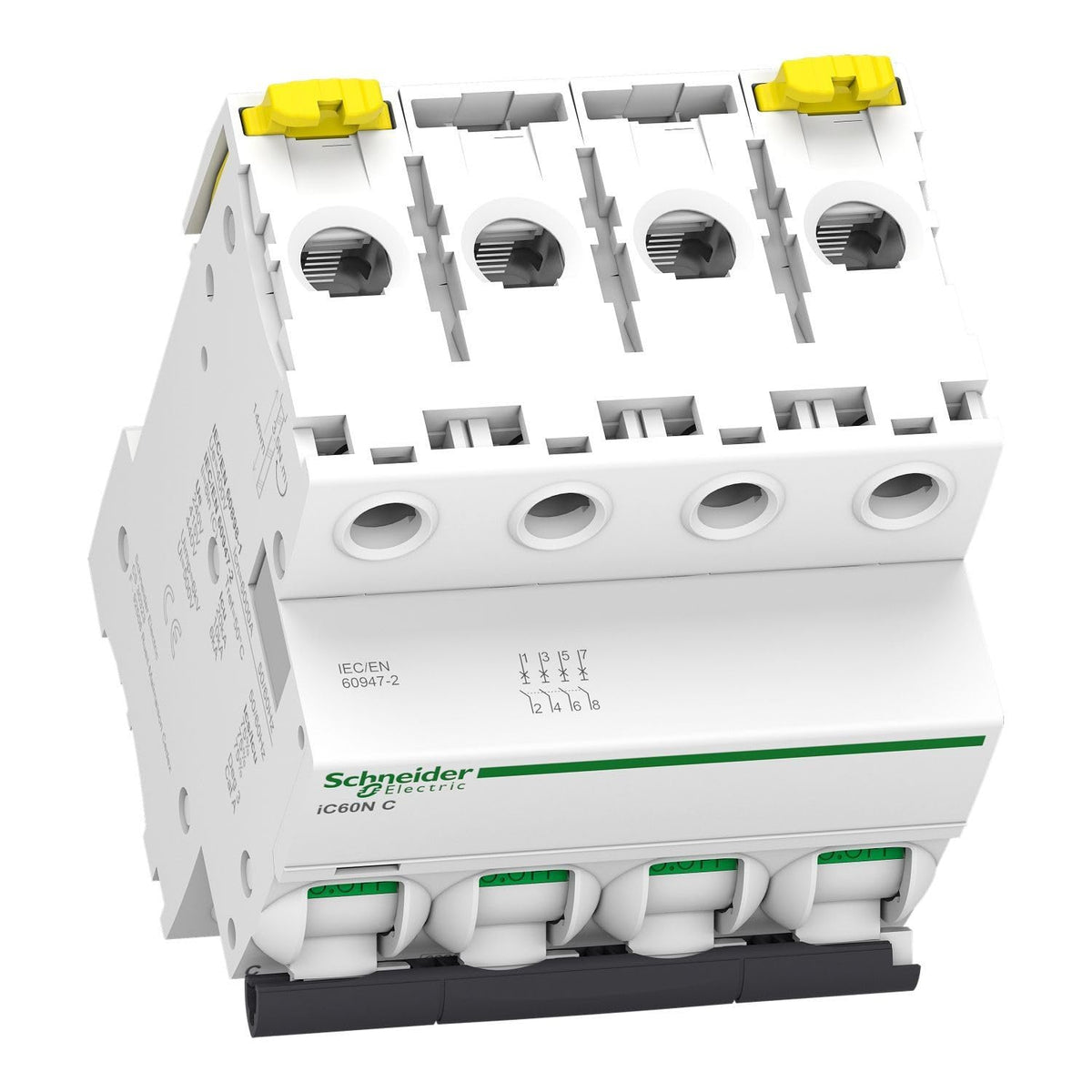 Schneider Electric A9F74440 IC60N Disyuntor, Acti9, Curvatura C, 4P, 40A