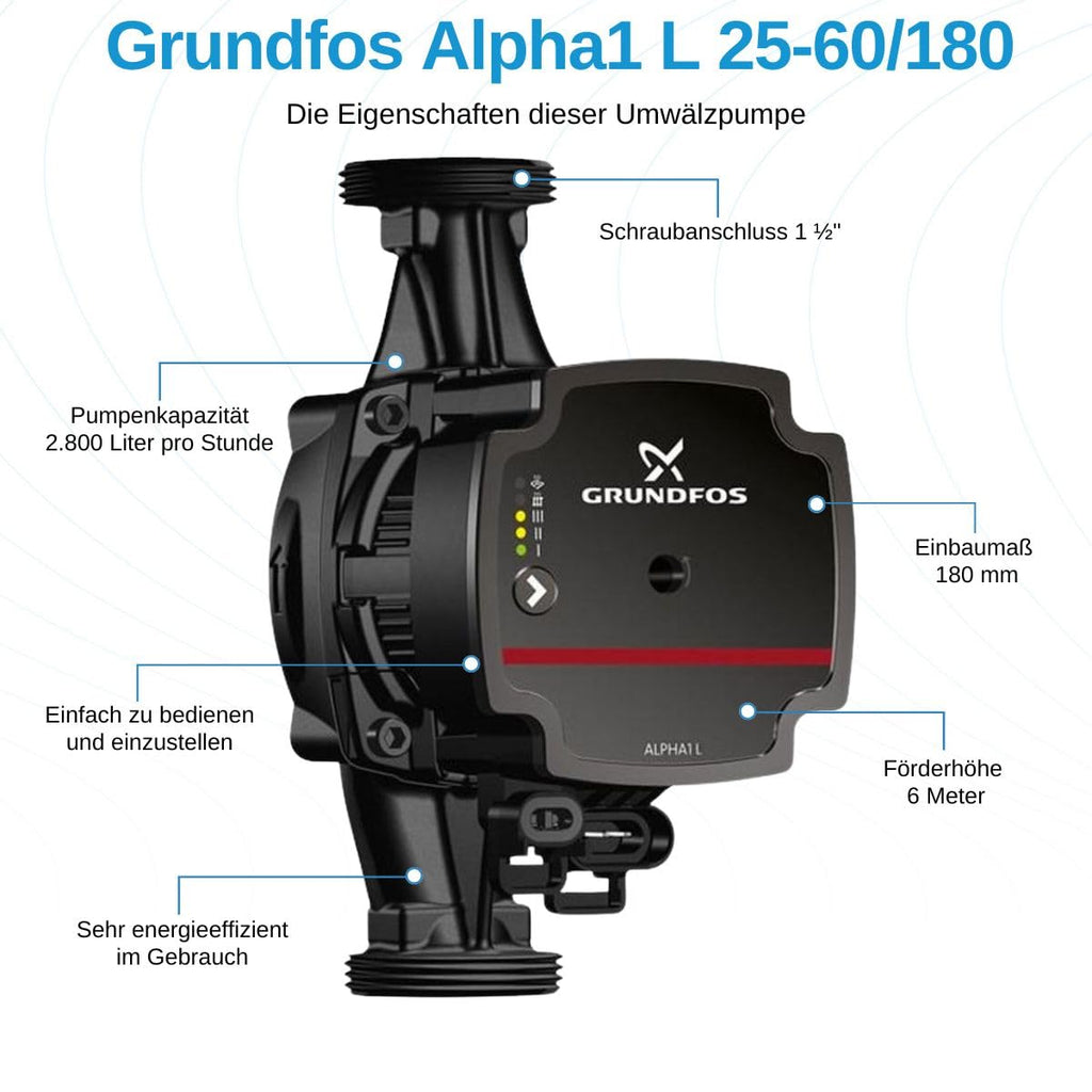 Grundfos 99160584 Bomba de Circulación Negro