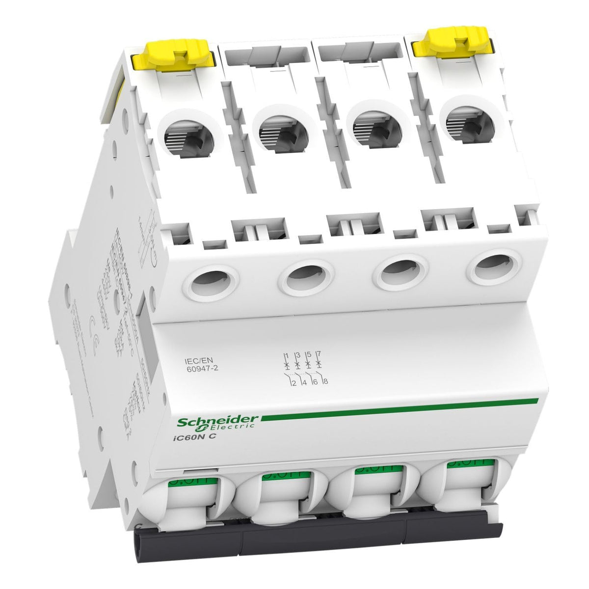 Schneider Electric A9F74450 IC60N Disyuntor, Acti9, Curvatura C, 4P 50A