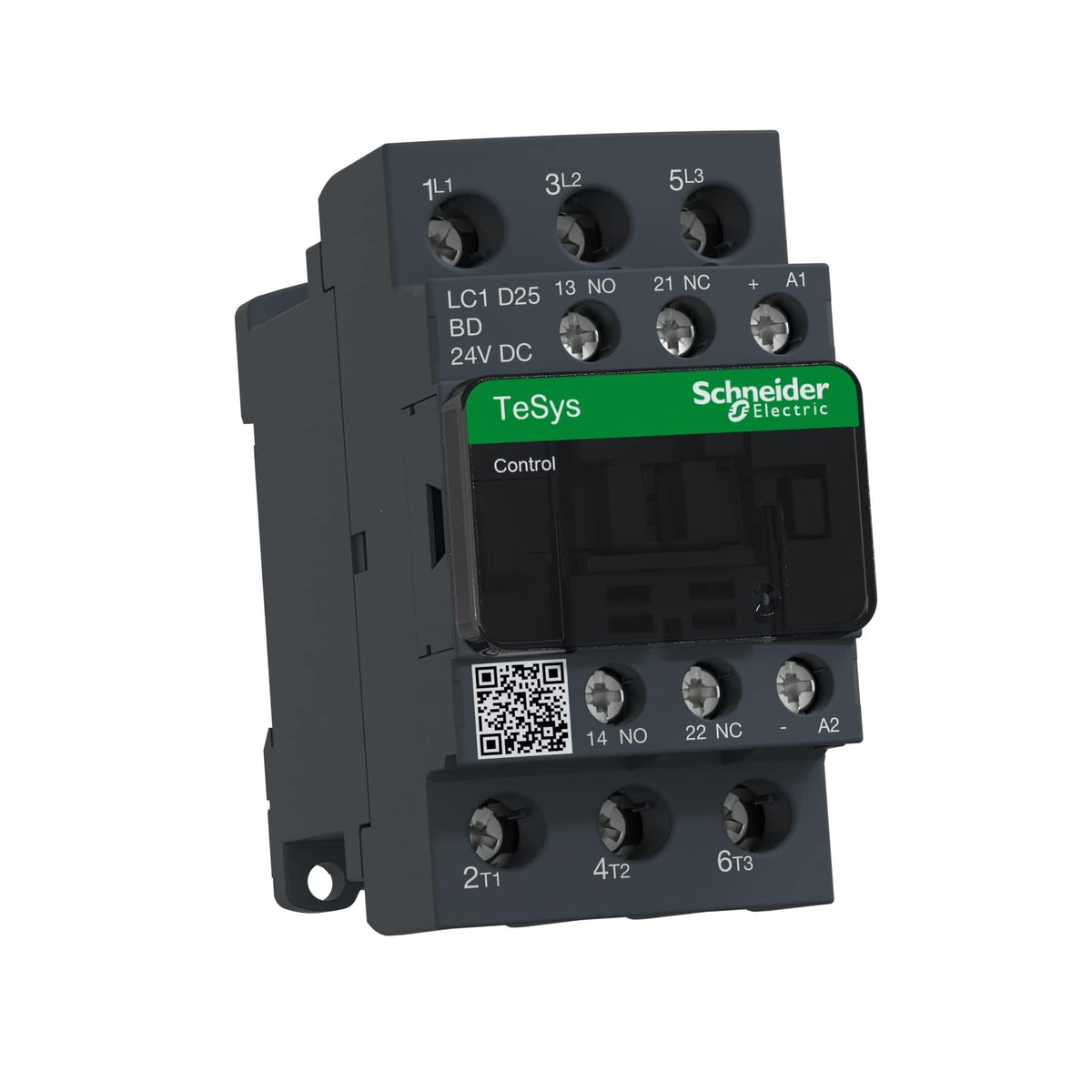 Schneider Electric LC1D25BD TeSys D Contactor, 3P, AC-3, 25 A, Bobina 24 V CD, Antip