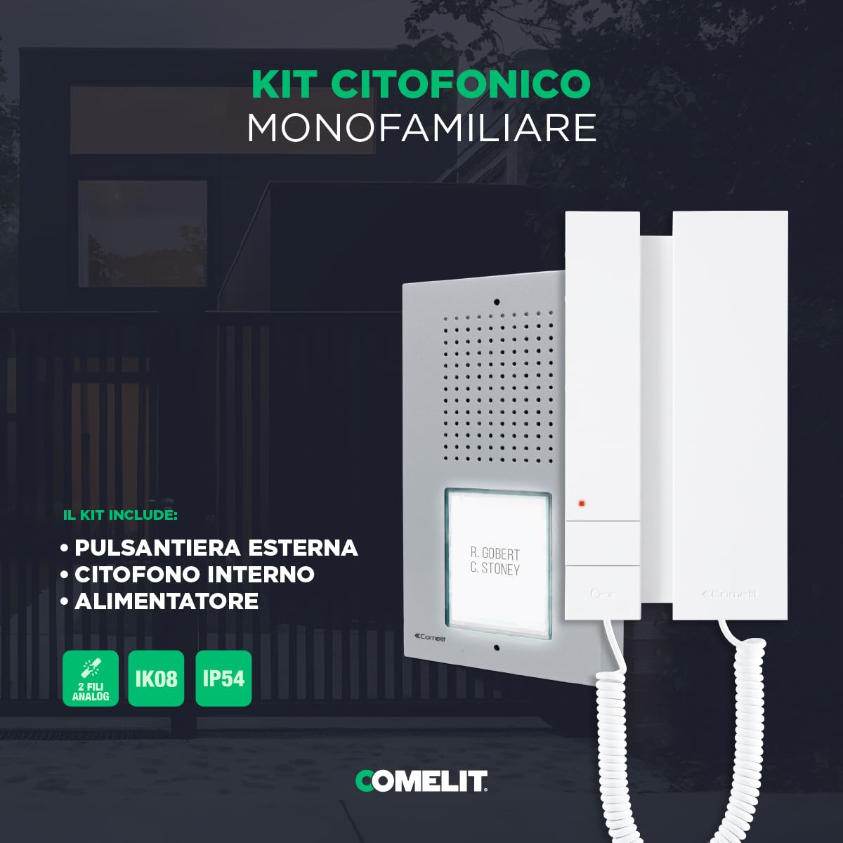 Comelit KCA0061 Kit Audio 2 Hilos Unifamiliar Ciao-Mini Comelit