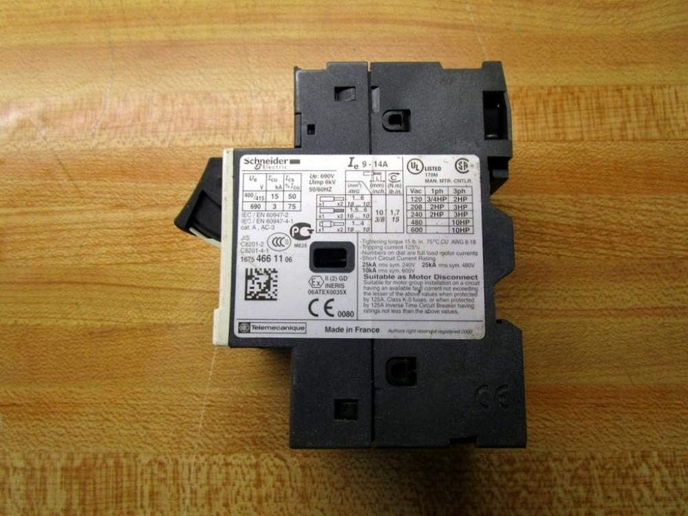 Schneider Electric GV2ME16 14A disyuntor guardamotor