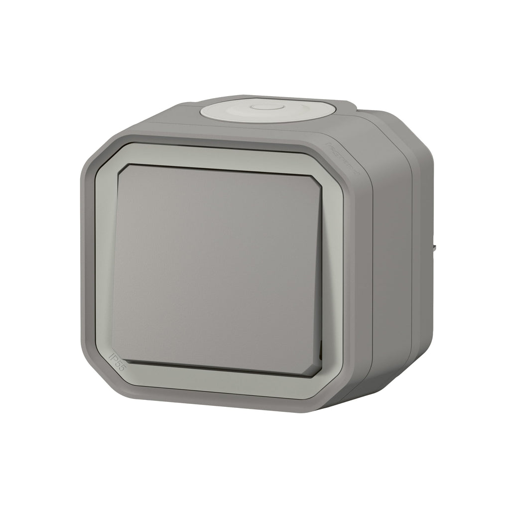 Legrand Conmutador Plexo 069711L superficie gris