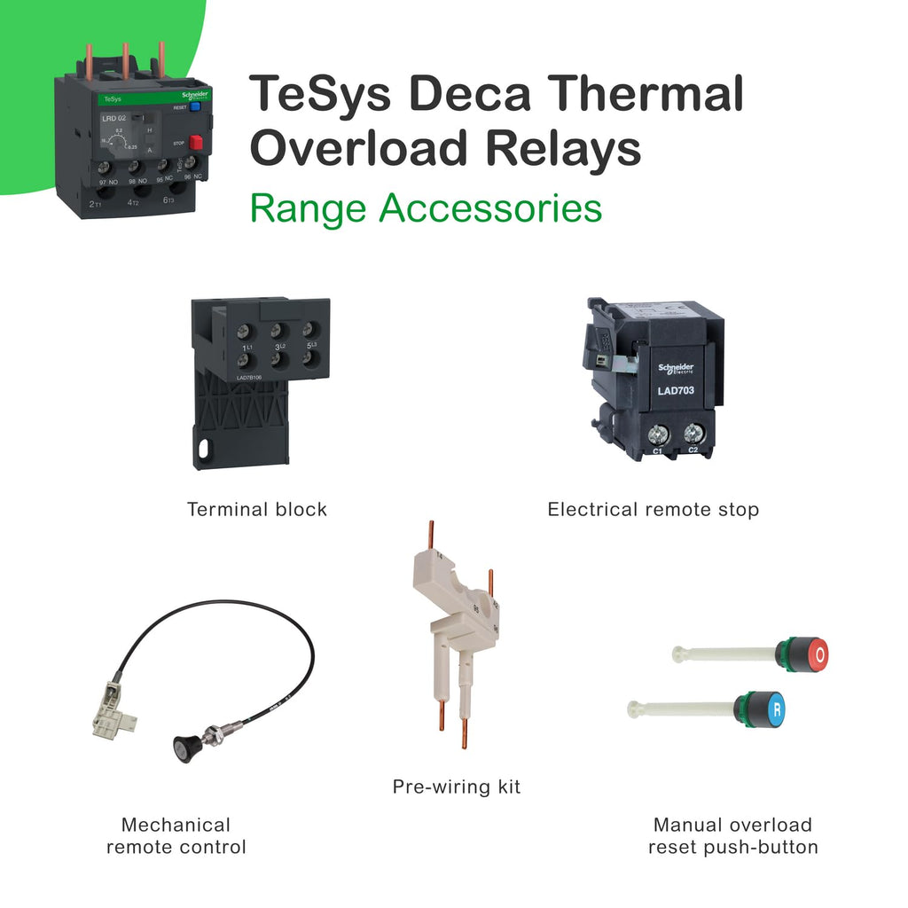 Schneider Electric LRD06 TeSys D Thermal Overload Relays, 1.1-1.6 A, Class 10A
