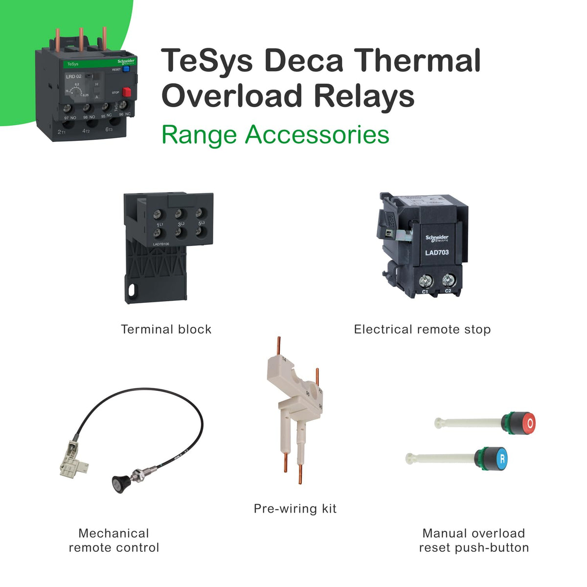 Schneider Electric LRD06 TeSys D Thermal Overload Relays, 1.1-1.6 A, Class 10A
