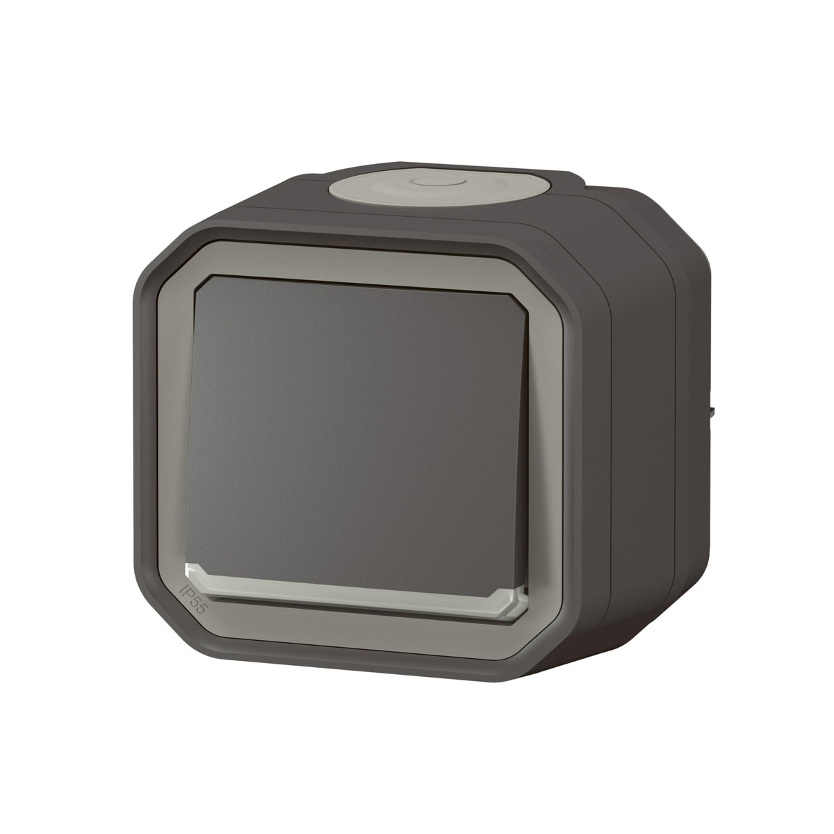 Legrand 069721L Conmutador testigo Plexo monobloc de superficie - 10AX - Antracita