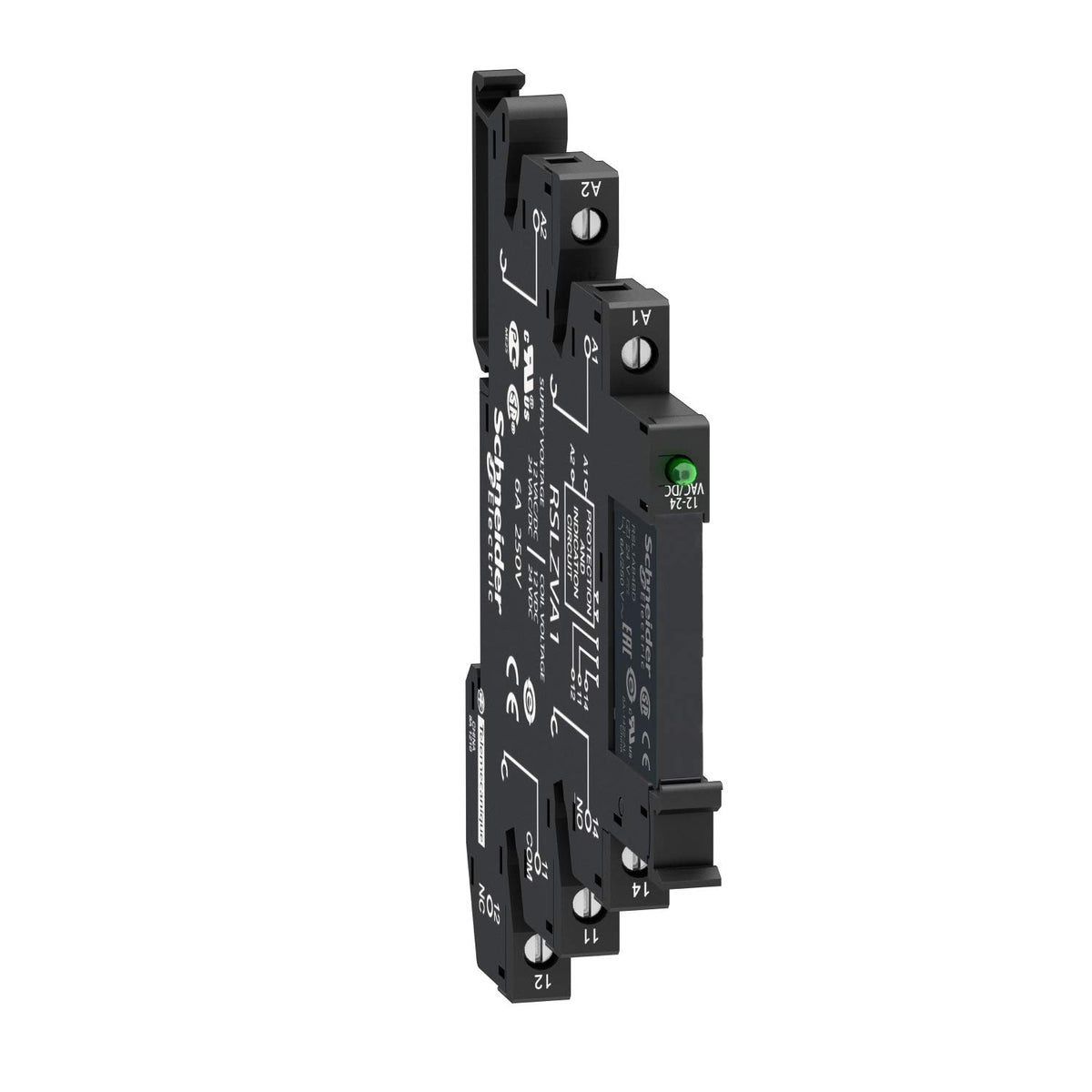 Schneider Electric RSL1PVBU Relay and Screw Terminal Base 24 Vac/Vdc