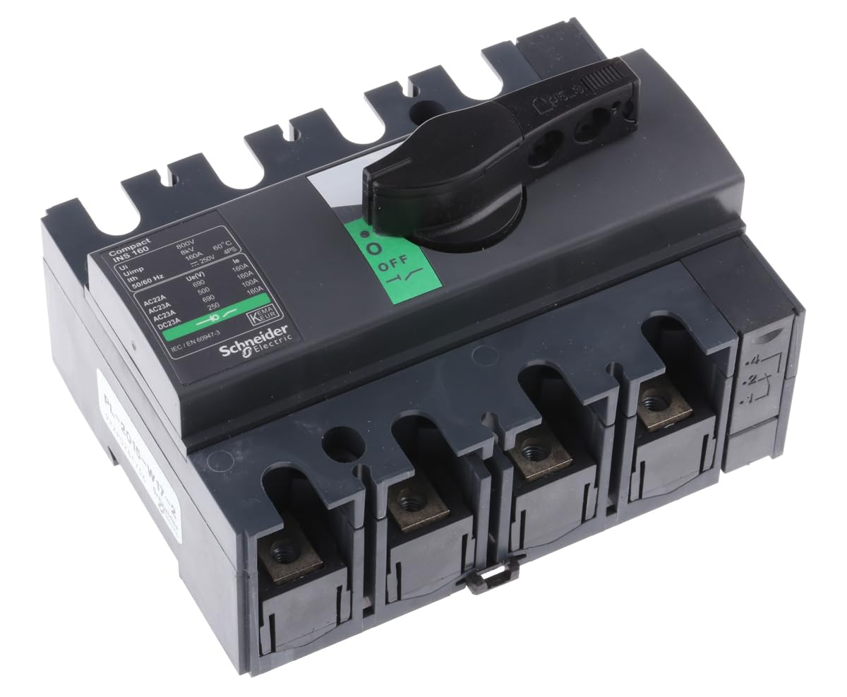 Schneider Electric 28913 INS160 COMPACT Switch-disconnector 4 poles 160A black